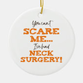 Grappig nekchirurgie herstel keramisch ornament (Voorkant)