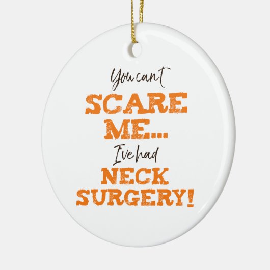 Grappig nekchirurgie herstel keramisch ornament (Links)