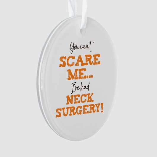 Grappig nekchirurgie herstel ornament (voorkant)