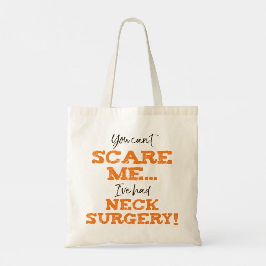 Grappig nekchirurgie herstel tote bag (Achterkant)