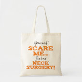 Grappig nekchirurgie herstel tote bag (Voorkant)
