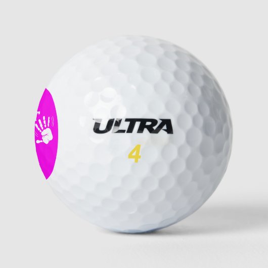 Grappig Neon dat ik hier ben Golf Balls Golfballen (Logo)