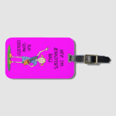 Grappig neon meisje scout cadette | Aangepast Bagagelabel (Voorkant (horizontaal))