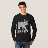 Grappig Nerdy Beer Beer Herten Hunter Drinker Pun T-shirt (Voorkant volledig)