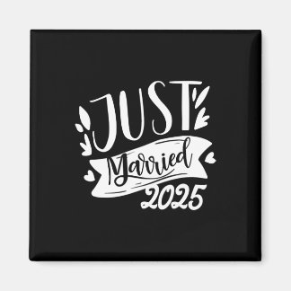 Grappig Net Getrouwd 2025 Schattige Bruid En Bruid Magneet