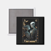 Grappig Net Getrouwd Echtgenote Skeleton Bachelore Magneet (Voorkant / Achterkant)