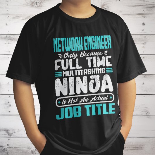 Grappig Netwerk Engineer Functie Titel Beroep Vaar T-shirt