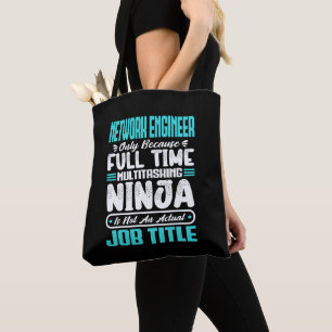 Grappig Netwerk Engineer Functie Titel Beroep Vaar Tote Bag