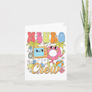 Grappig Neuro Crew Summer Vibe Neurologie Nurse Te Kaart