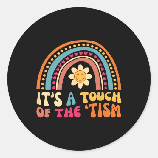 Grappig Neurodiversiteit Autisme Schattige Het is Ronde Sticker (Voorkant)