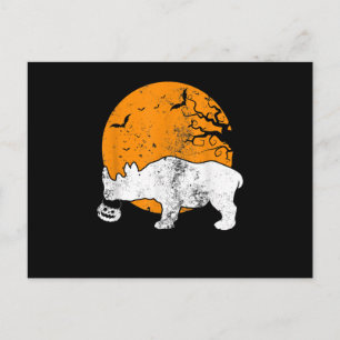 Grappig Neushoorn Pompoen Halloween Kostuum Cadeau Briefkaart