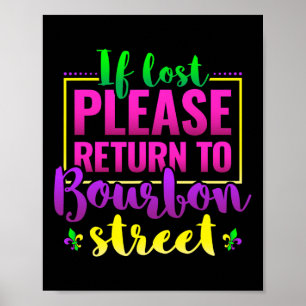Grappig New Orleans Mardi Gras Louisiana Carnaval  Poster