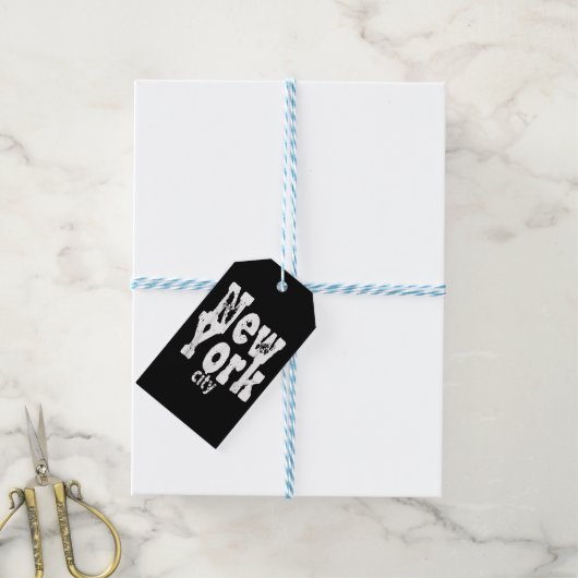 Grappig New York City Cadeaulabel (Met Touw)