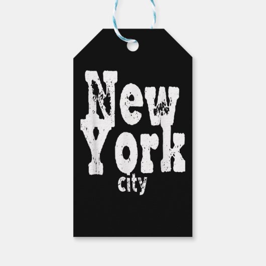 Grappig New York City Cadeaulabel (Achterkant)