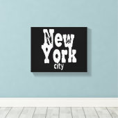 Grappig New York City Canvas Afdruk (Insitu (Houten vloer))