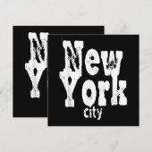 Grappig New York City Kaart (Voorkant / Achterkant)
