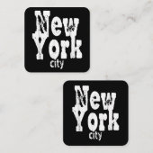 Grappig New York City Vierkante Visitekaartje (Voorkant / Achterkant)