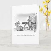 Grappig New Yorker Style Blank Wenskaart Kaart (Gele Bloem)