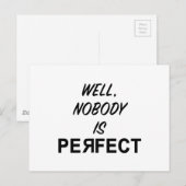 Grappig Niemand is een perfect cadeau Briefkaart (Voorkant / Achterkant)