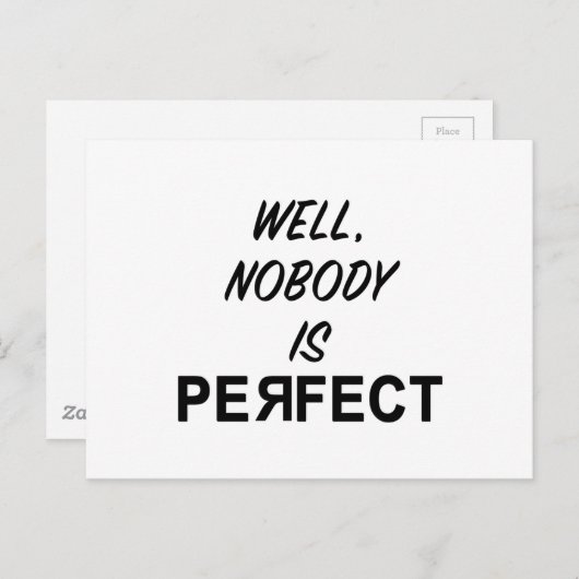 Grappig Niemand is een perfect cadeau Briefkaart (Voorkant / Achterkant)