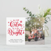 Grappig Niet Alles is Rustig Alles is Nog Steeds H Feestdagenkaart (Staand voorkant)