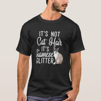 Grappig niet Cat Hair Het is Siamese Glitter Cat M T-shirt