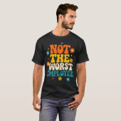 Grappig Niet De Slechtste Medewerker Groovy Sarcas T-shirt (Voorkant volledig)