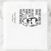 Grappig "Niet hier om stickers te beoordelen" (Tas)