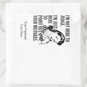 Grappig "Niet hier om stickers te beoordelen" (Tas)