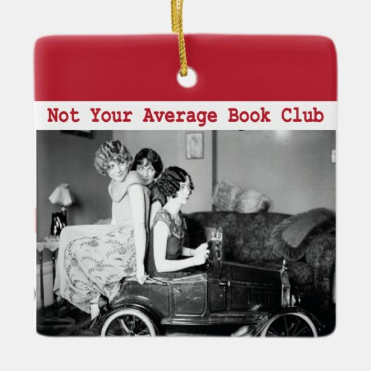 Grappig niet je gemiddelde boekenclub  vrouwen keramisch ornament (Voorkant)