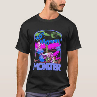 Grappig niet mama ik ben een monster training body t-shirt