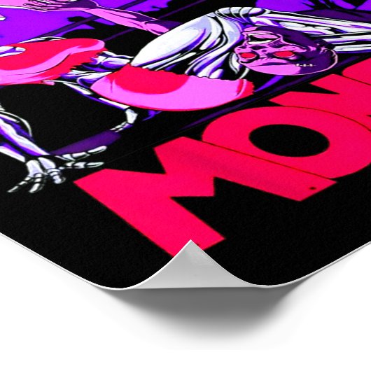 Grappig Niet Mama Ik ben een Monster Workout Bodyb Poster (Hoek)