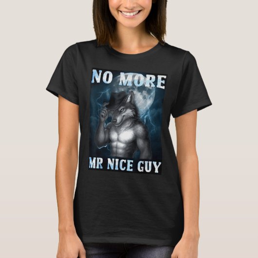 Grappig Niet Meer Meneer Nette Jongen Alpha Wolf M T-shirt (Voorkant)