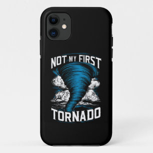 Grappig niet mijn eerste Tornado Retro Storm Chase Case-Mate iPhone Case