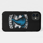Grappig niet mijn eerste Tornado Retro Storm Chase Case-Mate iPhone Case (Achterkant (horizontaal))