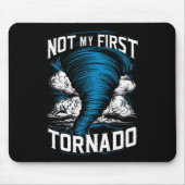 Grappig Niet Mijn Eerste Tornado Retro Storm Chase Muismat (Voorkant)