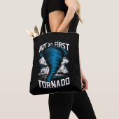 Grappig niet mijn eerste Tornado Retro Storm Chase Tote Bag (Dichtbij)