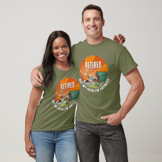 Grappig niet mijn probleem pensioen camper Cartoon T-shirt (Unisex)