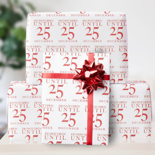 Grappig niet openen tot Kerstmis inpakpapier