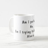 Grappig niet perfect om geen offerte te maken koffiemok (Voorkant links)