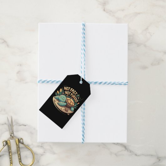 Grappig niet snel niet woedend cadeaulabel (Met Touw)