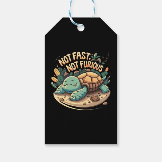 Grappig niet snel niet woedend cadeaulabel (Achterkant)