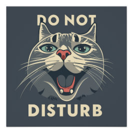 Grappig niet storen perfect poster