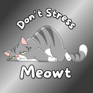 Grappig Niet Stress Meowt Kat T-shirt