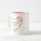 Grappig niet vandaag de satan Flower Mok (Voorkant links)