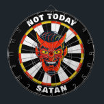 Grappig niet vandaag Satan Dartboard Dartbord<br><div class="desc">Personaliseer dit duivelse dartbord met een persoonlijke groet. Ontworpen voor u door Blackberry Boulevard.</div>