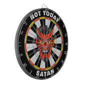 Grappig niet vandaag Satan Dartboard Dartbord (Voorkant Links)