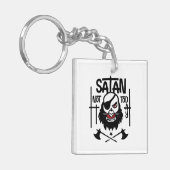 Grappig niet vandaag Satan - gevangen genomen Sleutelhanger (Voorkant Links)