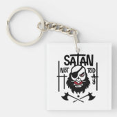 Grappig niet vandaag Satan - gevangen genomen Sleutelhanger (Voorkant)
