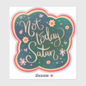 Grappig Niet Vandaag Satan Inspirivity Sticker (Vel)